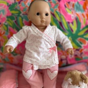 American doll, Pleasant companion Adorable Pink Polka Dot Doll Outfit